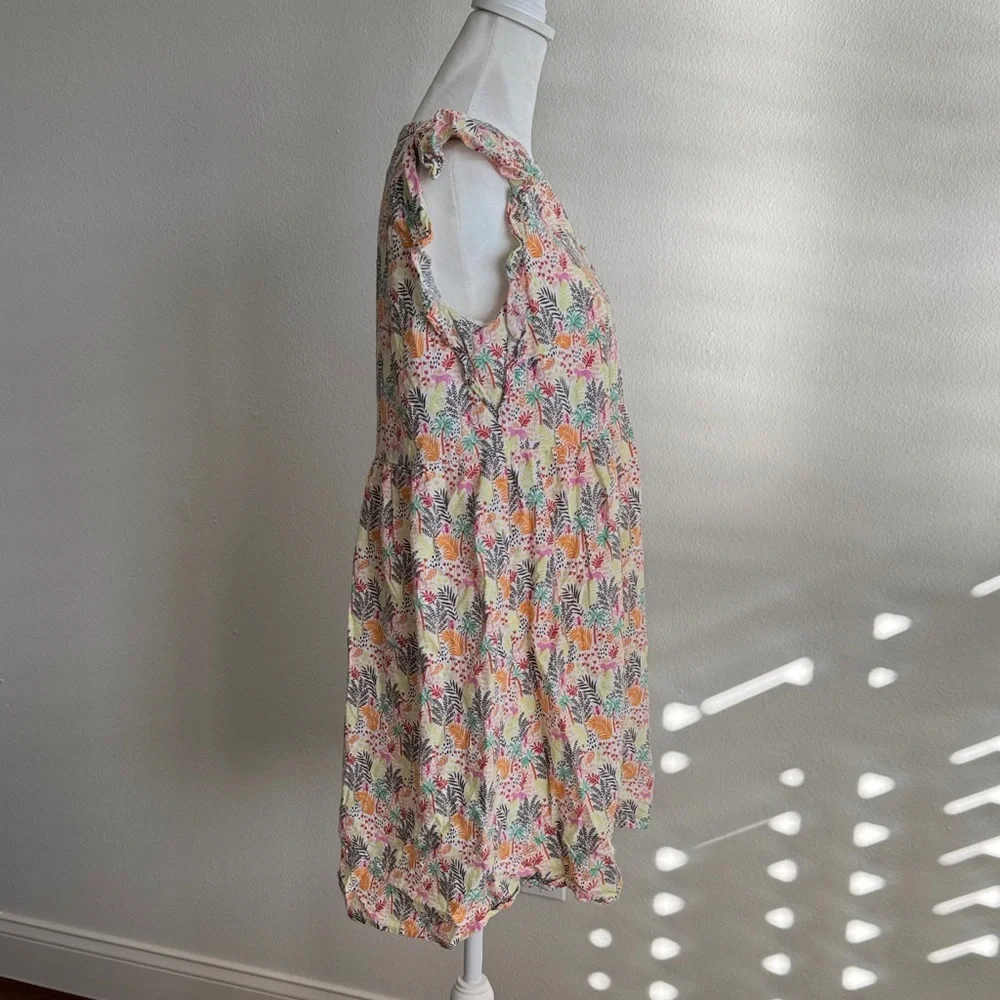 LOFT Multicolor Floral Ruffle Dress - Picture 7 of 9